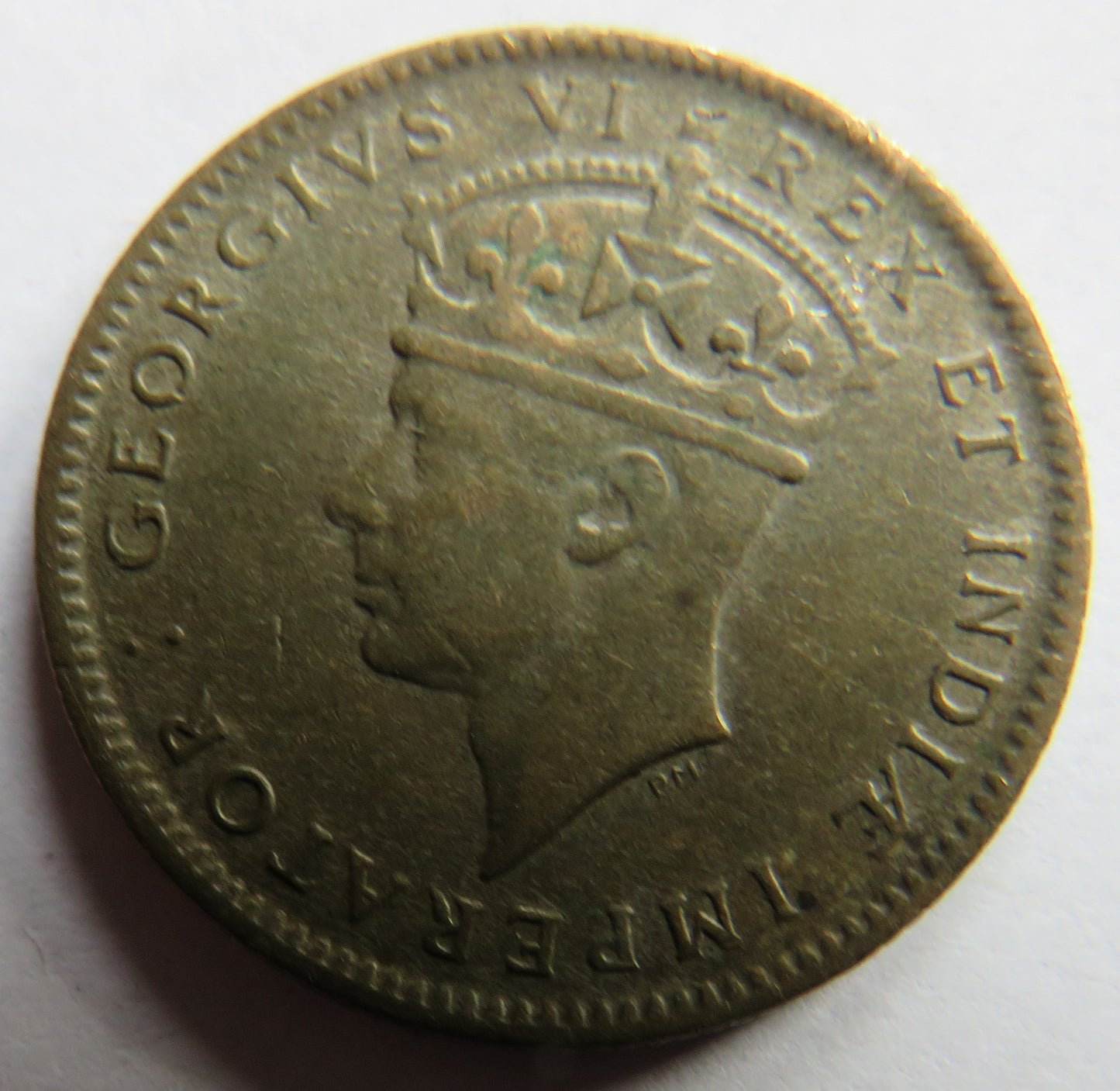 1937 King George VI East Africa 50 Cents Coin