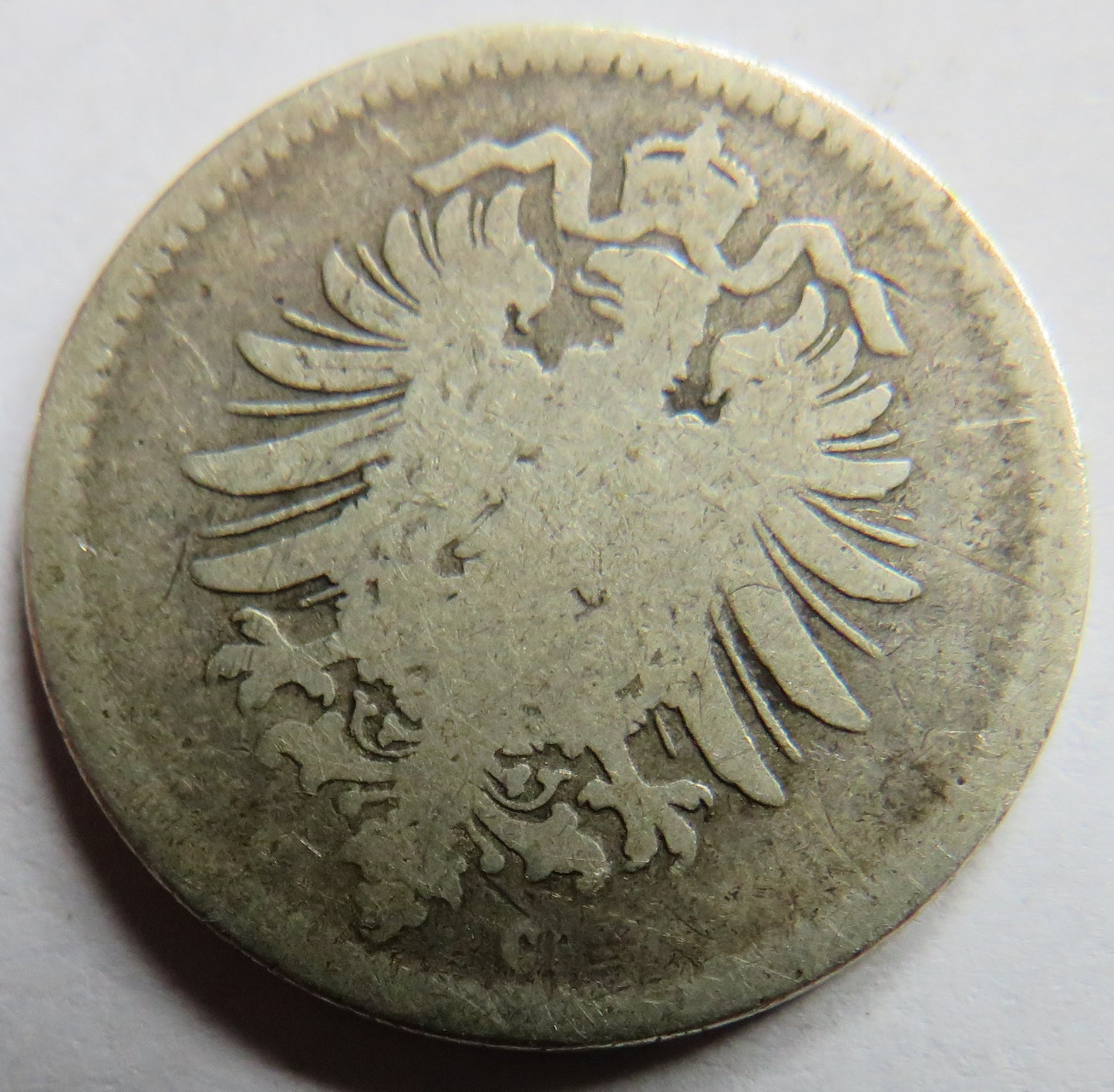 1875-C Germany Silver 50 Pfennig Coin