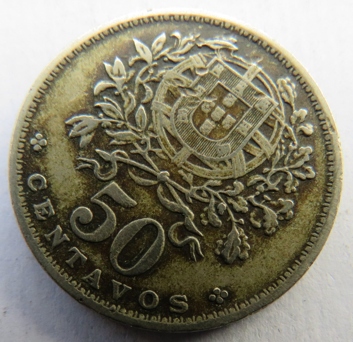 1945 Portugal 50 Centavos Coin