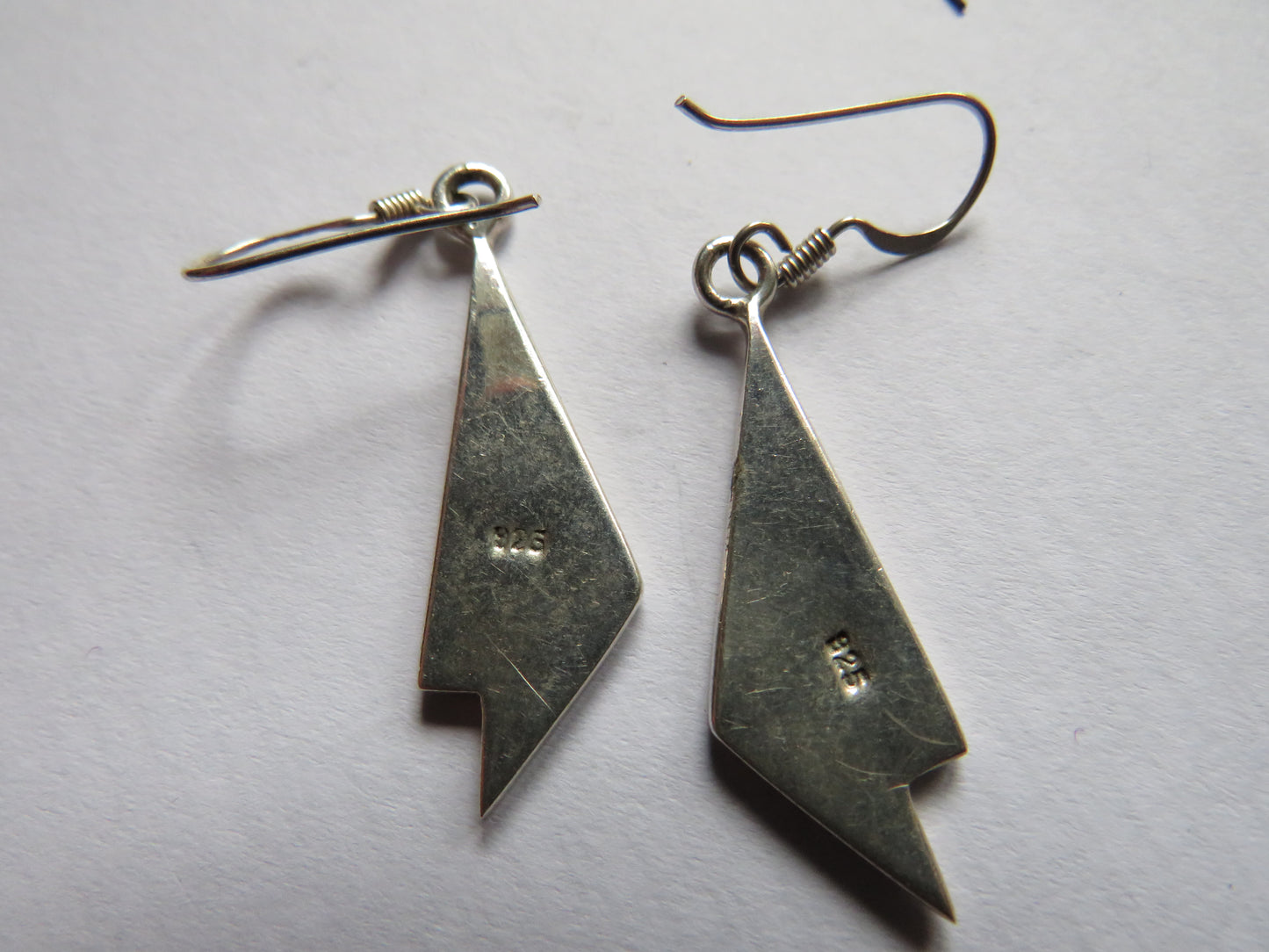 Pair of Ladies Sterling Silver & Mother of Pearl Earrings