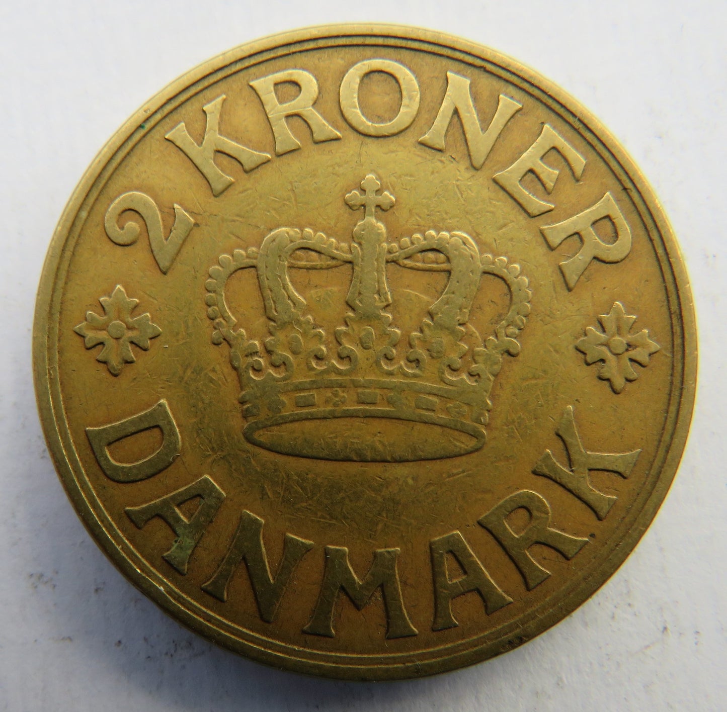 1939 Denmark 2 Kroner Coin