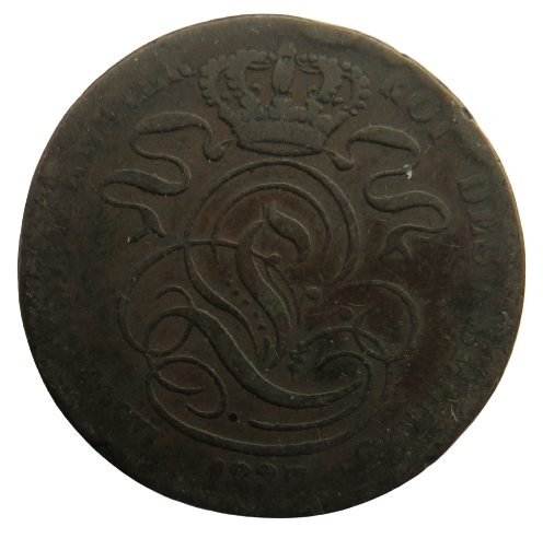 1837 Belgium 5 Centimes Coin