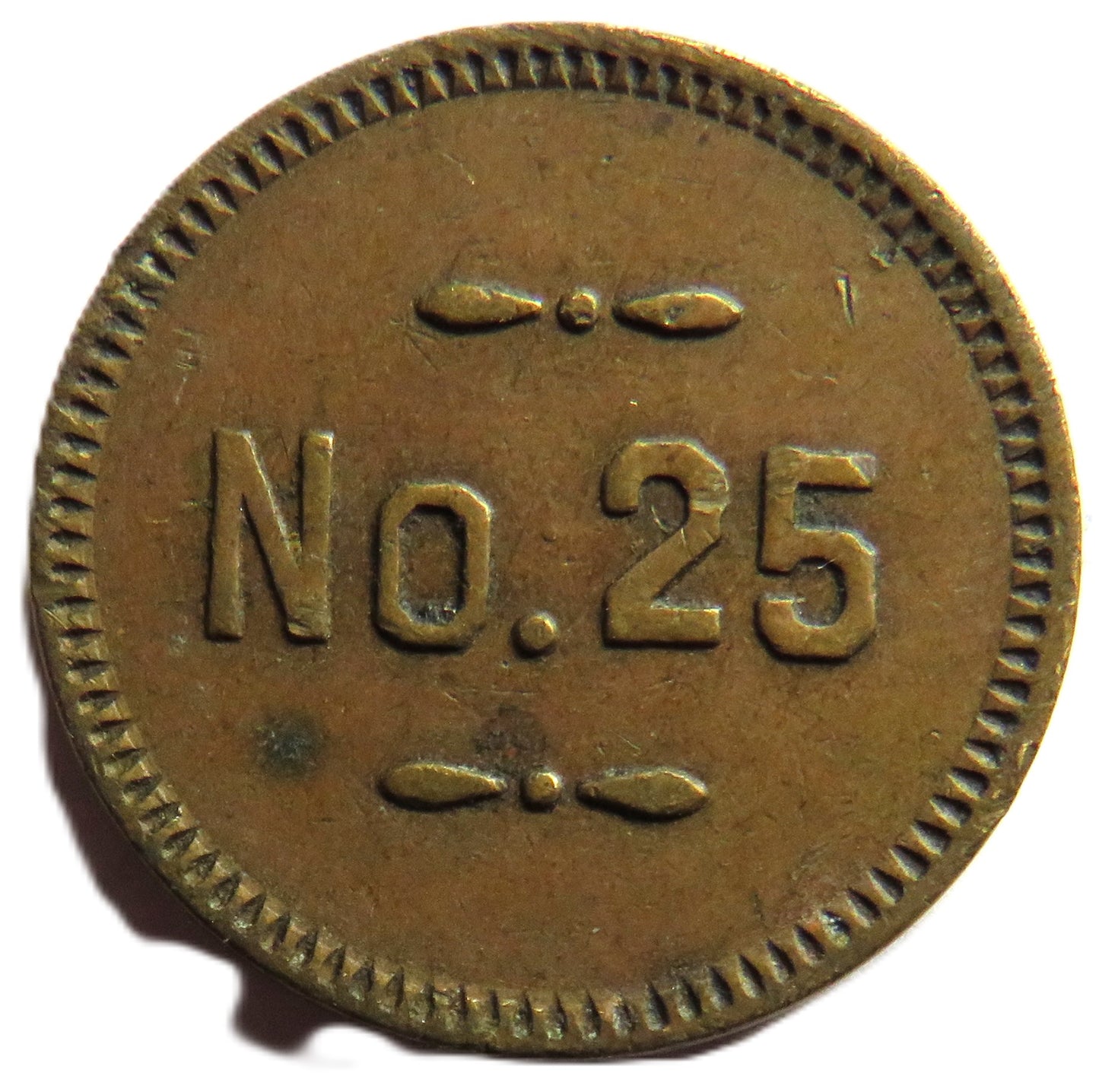 Vintage Token No.25 Good For 5c Package of Mints