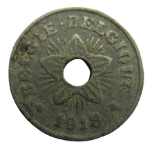 Load image into Gallery viewer, 1918 Belgium 50 Centimes Coin
