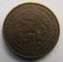 Load image into Gallery viewer, 1901 Netherlands One Cent Coin
