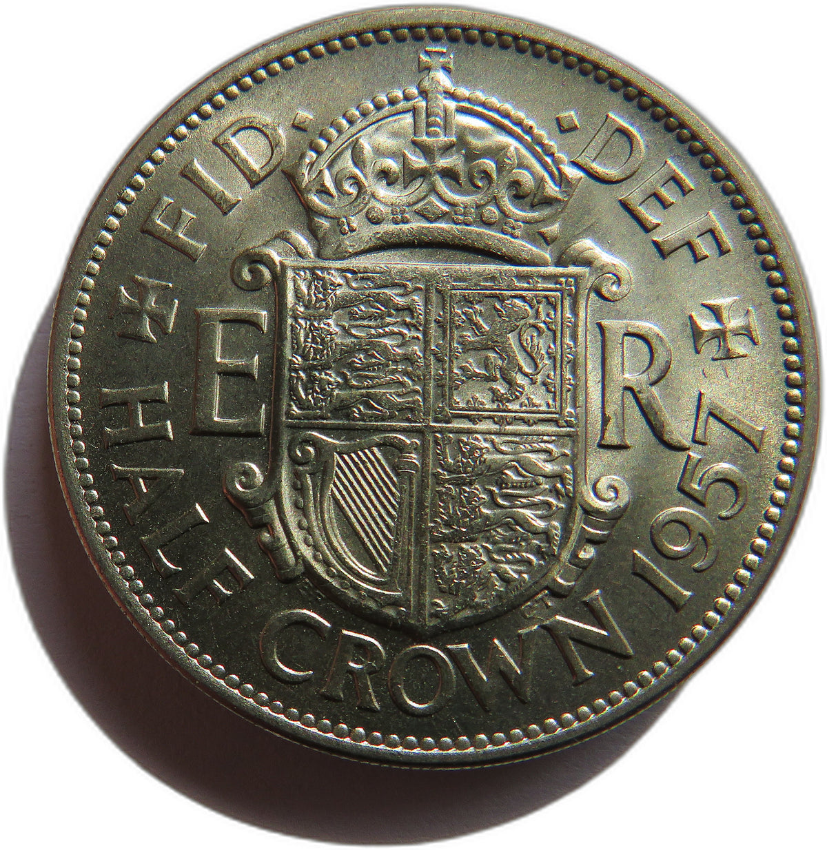 1957 Queen Elizabeth II Halfcrown Coin In High Grade - Great Britain