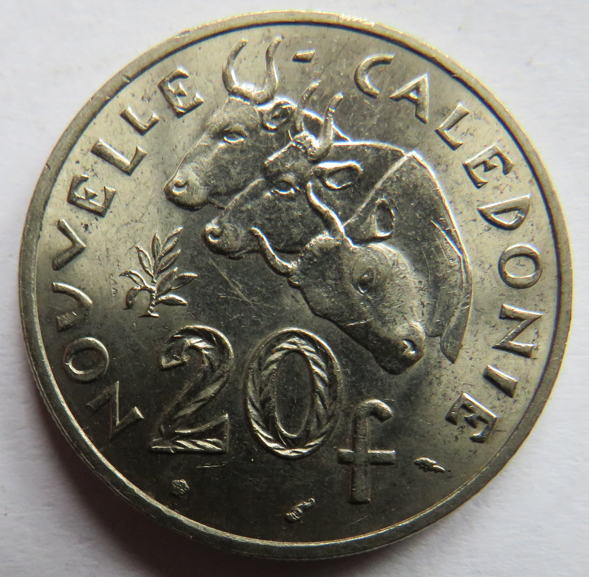 1977 New Caledonia 20 Francs Coin