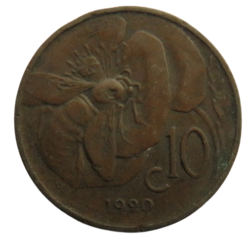 1920 Italy 10 Centesimi Coin
