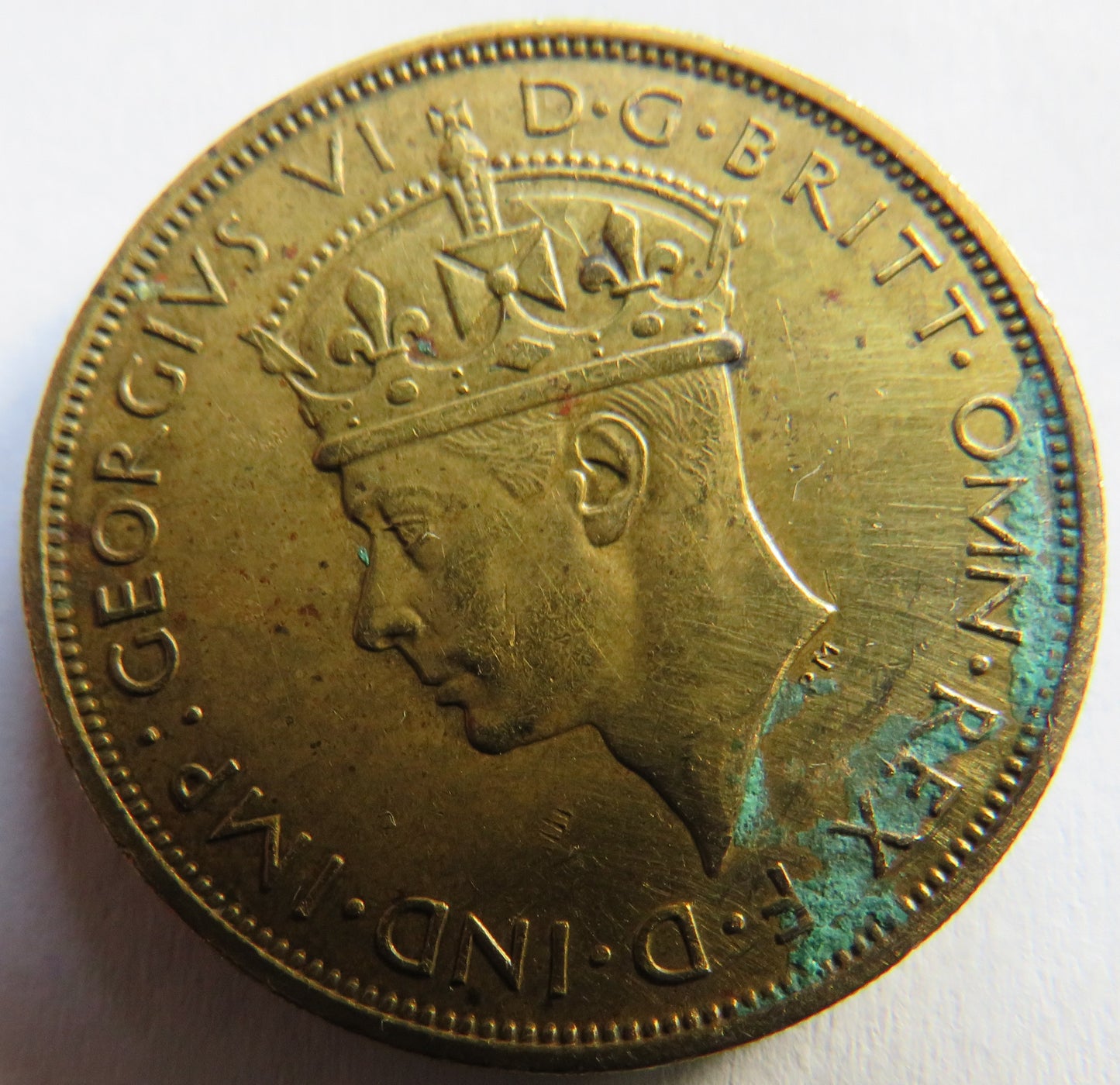 1938 King George VI British West Africa 2 Shillings Coin