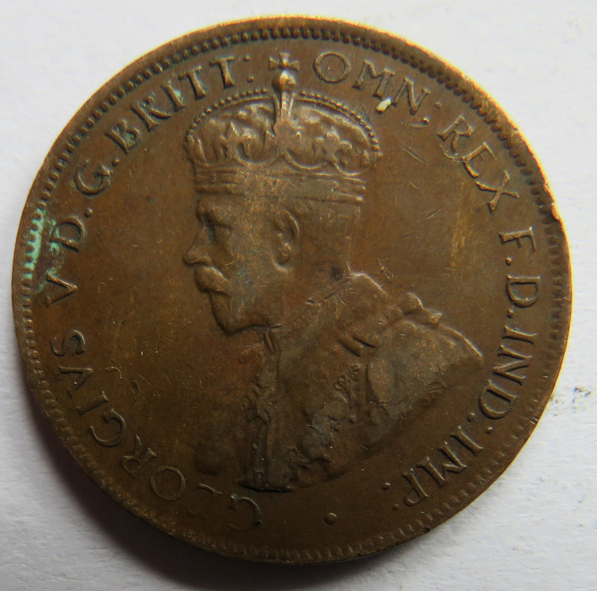 1921 King George V Australia Half-penny Coin