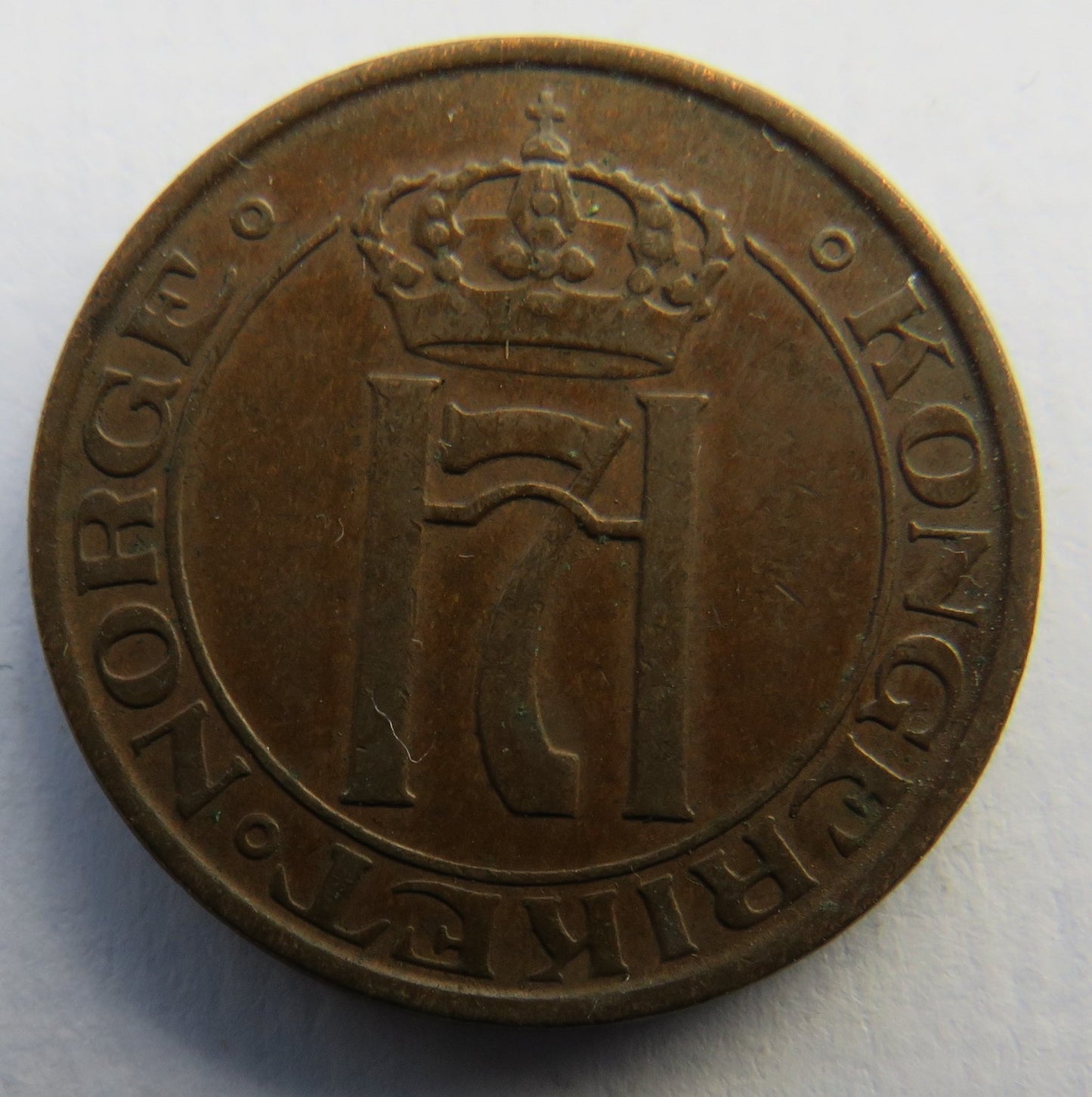 1937 Norway 2 Ore Coin
