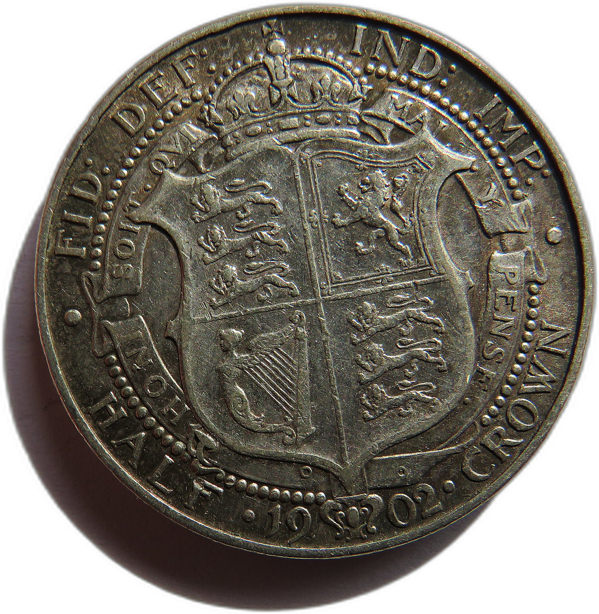 1902 King Edward VII Silver Halfcrown Coin In Better Grade - Great Britain