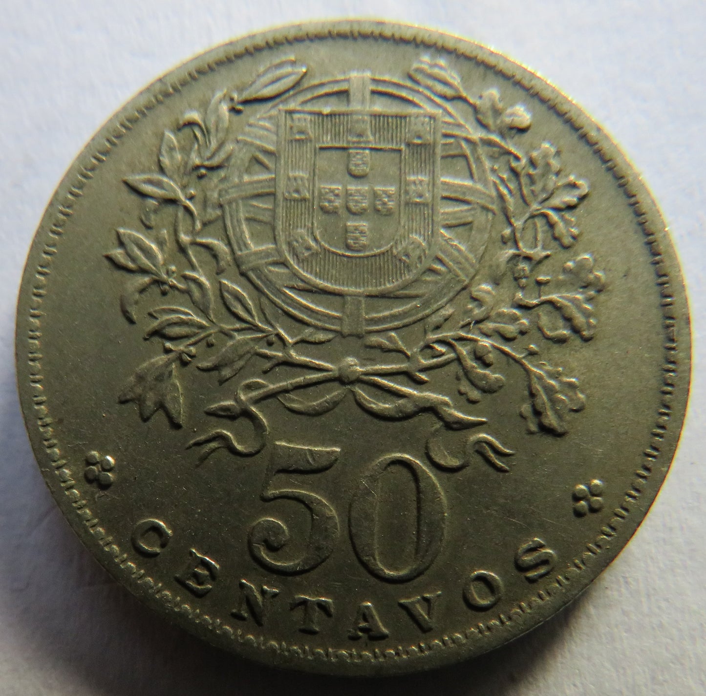 1965 Portugal 50 Centavos Coin