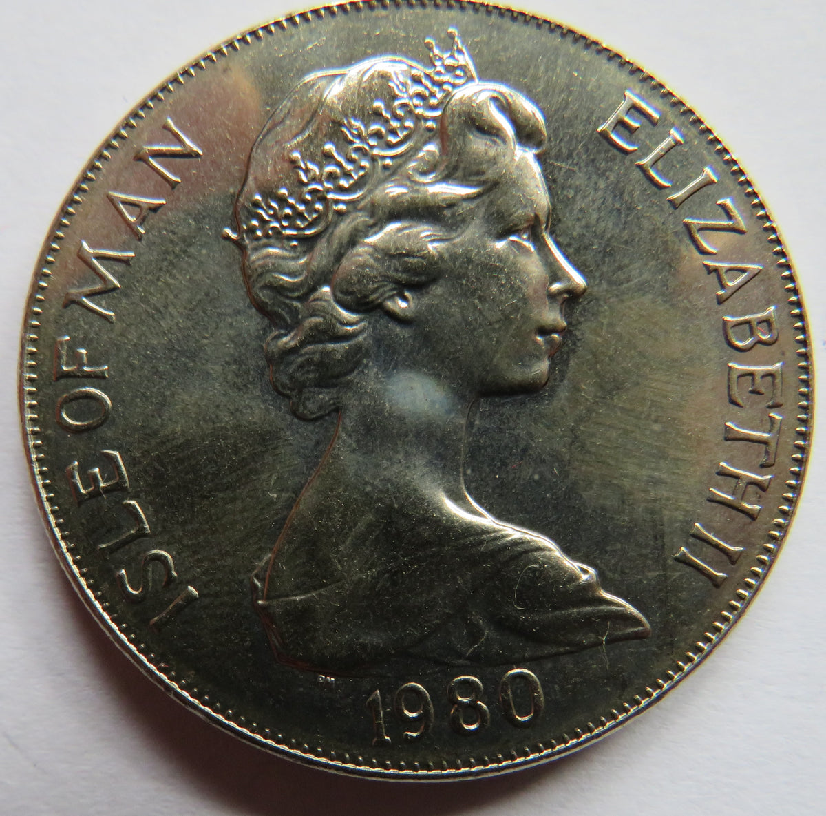 1980 Isle of Man One Crown Coin Queen Mother 80th Birthday