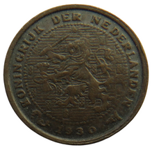 Load image into Gallery viewer, 1930 Netherlands 1/2 Cent Coin
