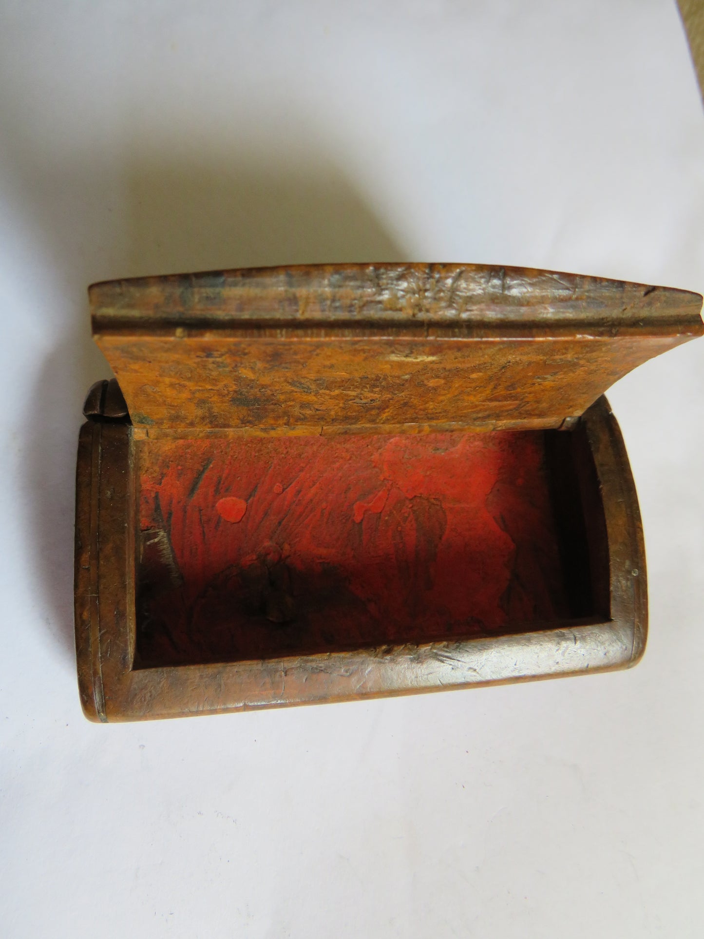 Antique Walnut Snuff Box