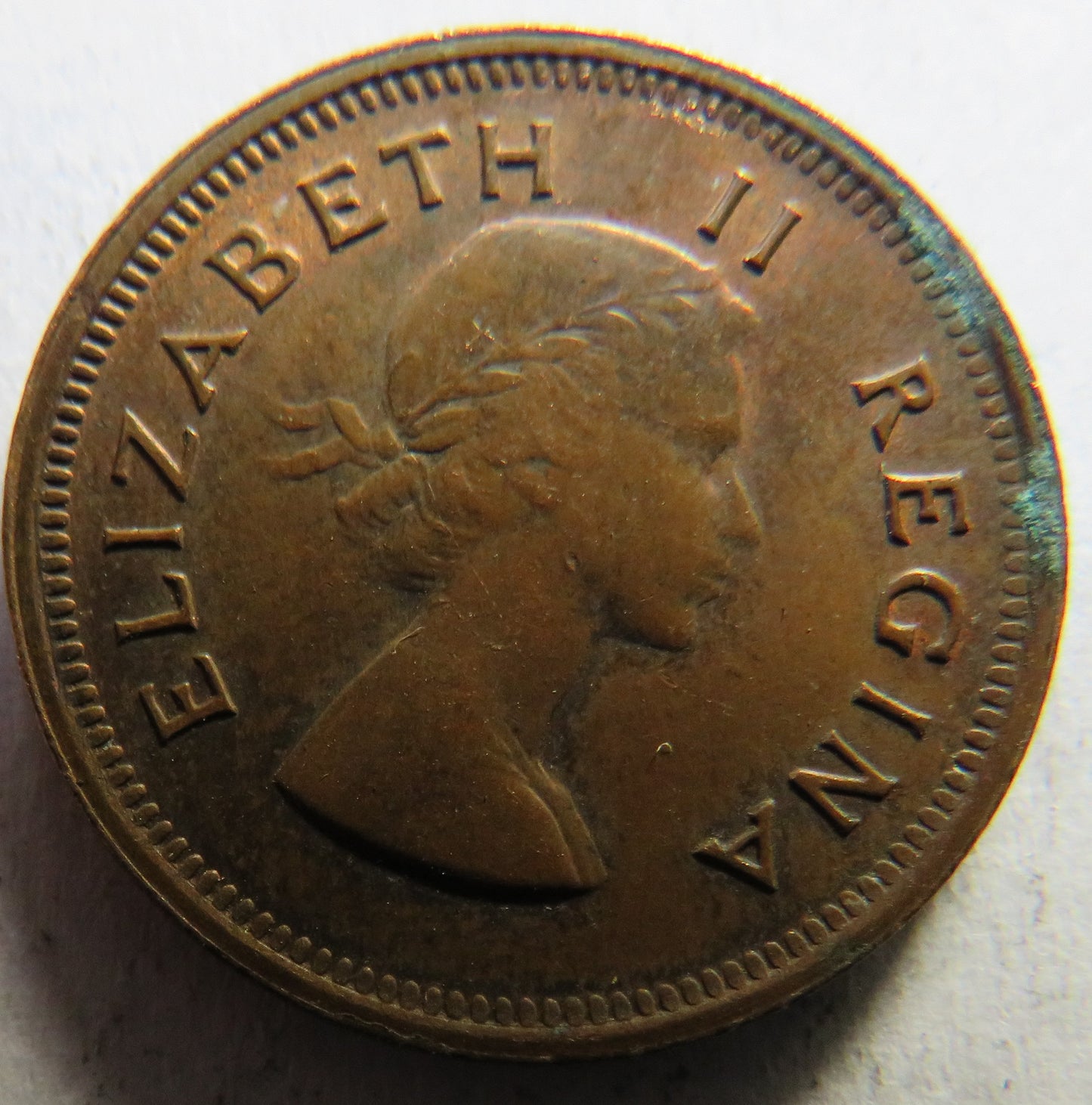 1953 Queen Elizabeth II South Africa Farthing Coin
