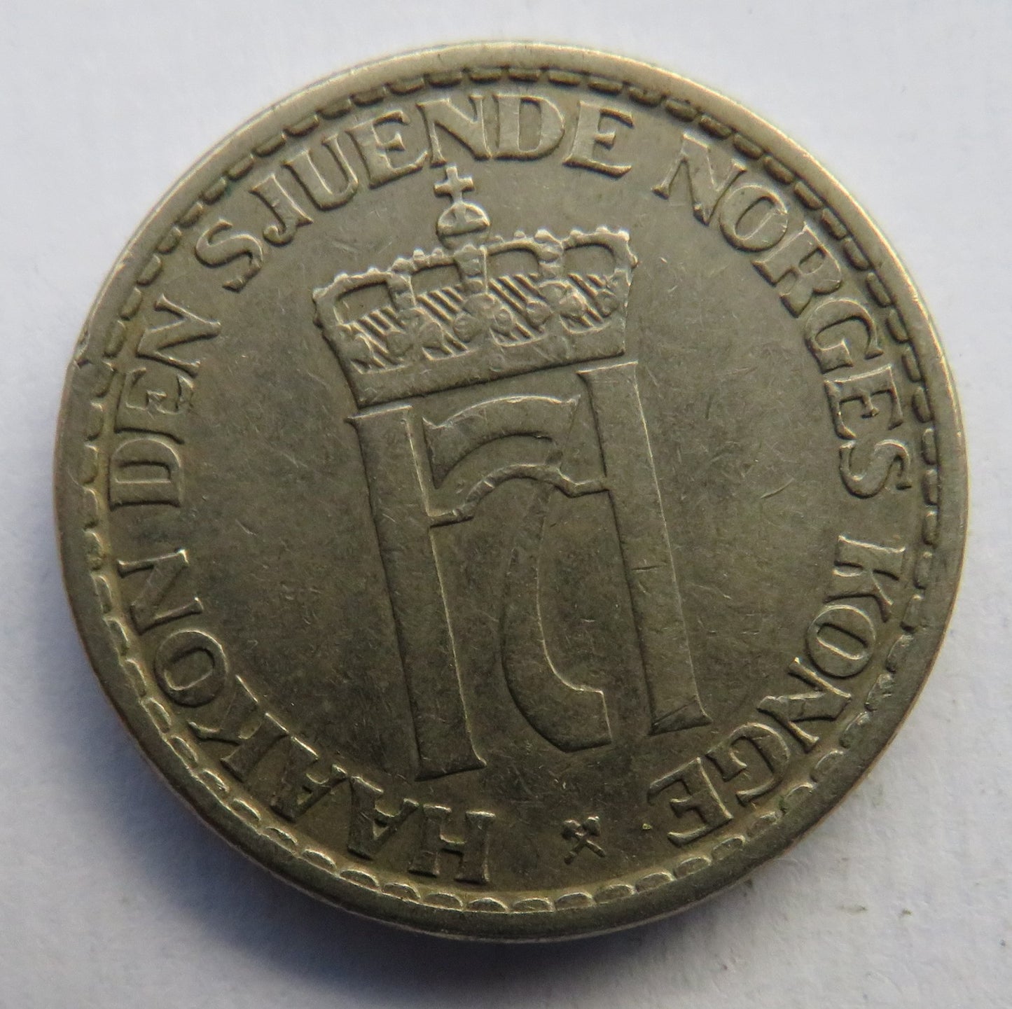 1957 Norway One Krone Coin