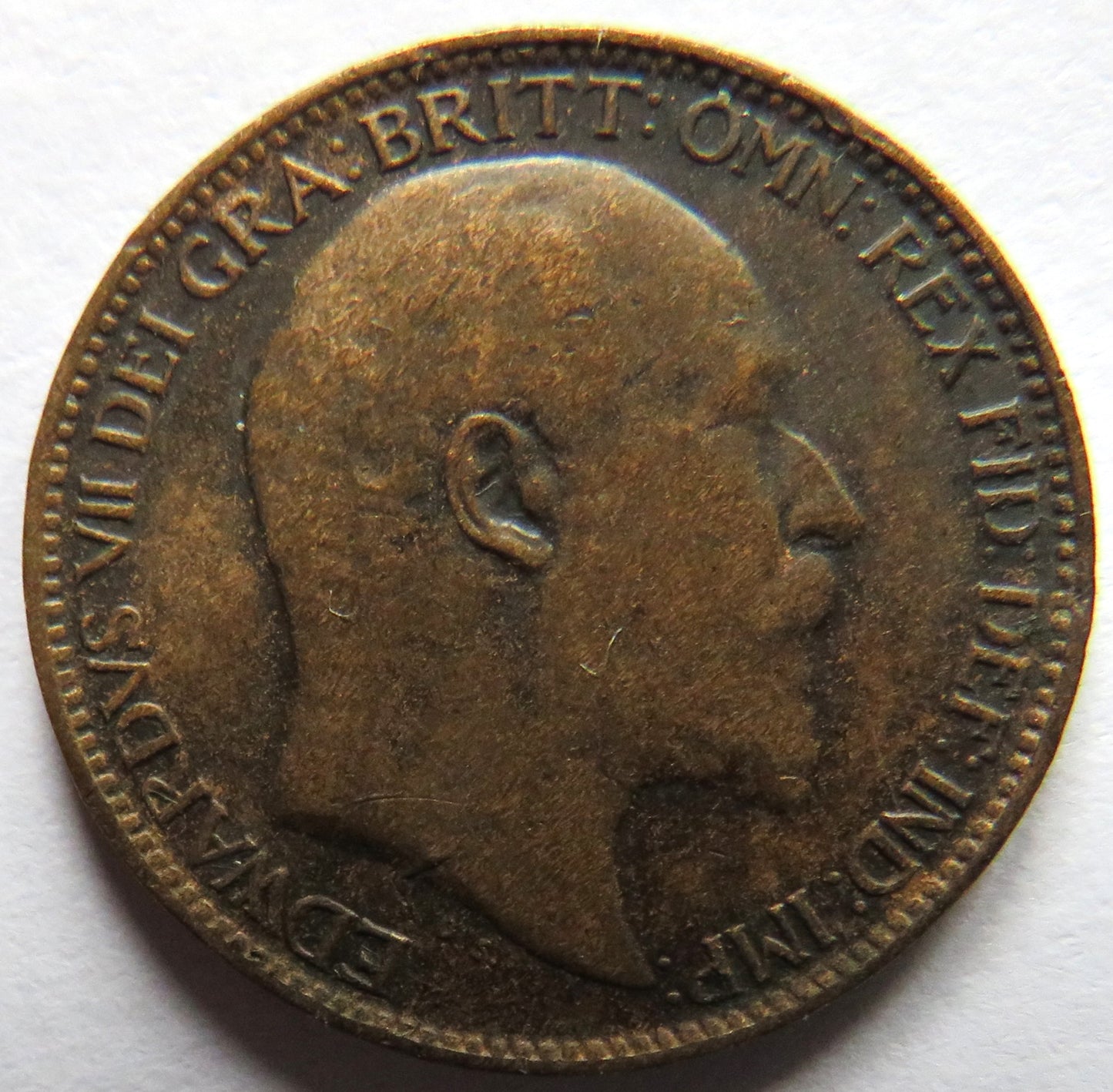 1907 King Edward VII Farthing Coin - Great Britain