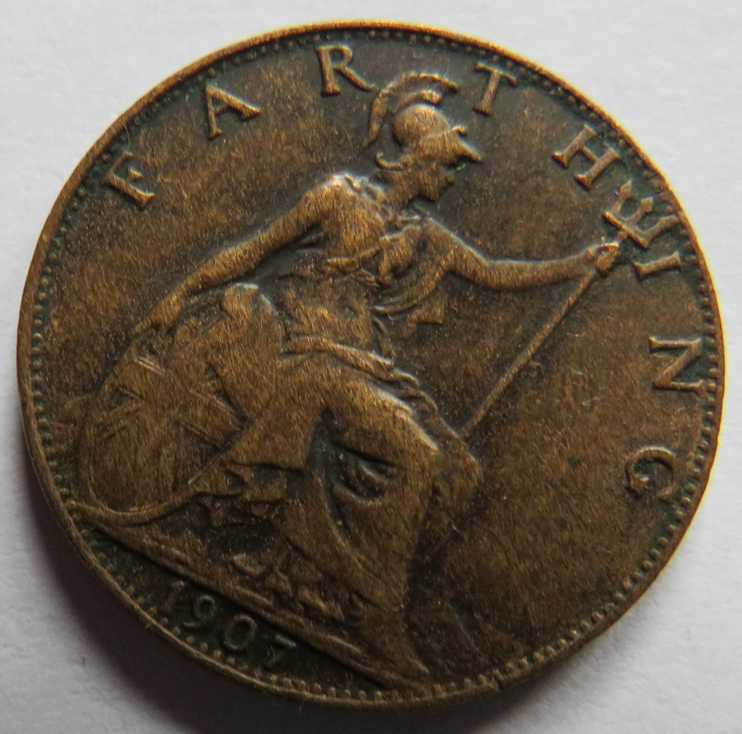 1907 King Edward VII Farthing Coin - Great Britain