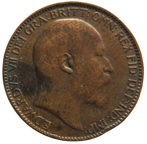 1910 King Edward VII Farthing Coin - Great Britain