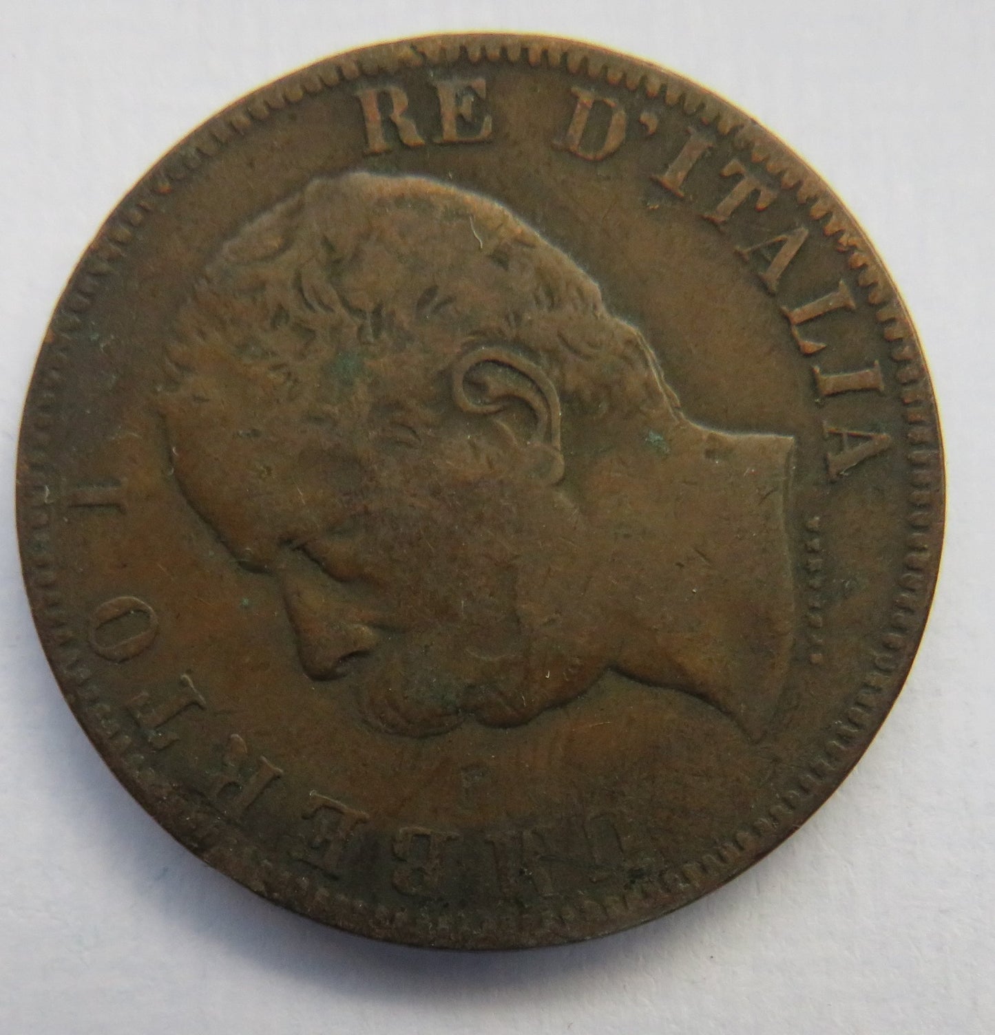 1893-B/I Italy 10 Centesimi Coin