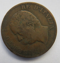 Load image into Gallery viewer, 1893-B/I Italy 10 Centesimi Coin
