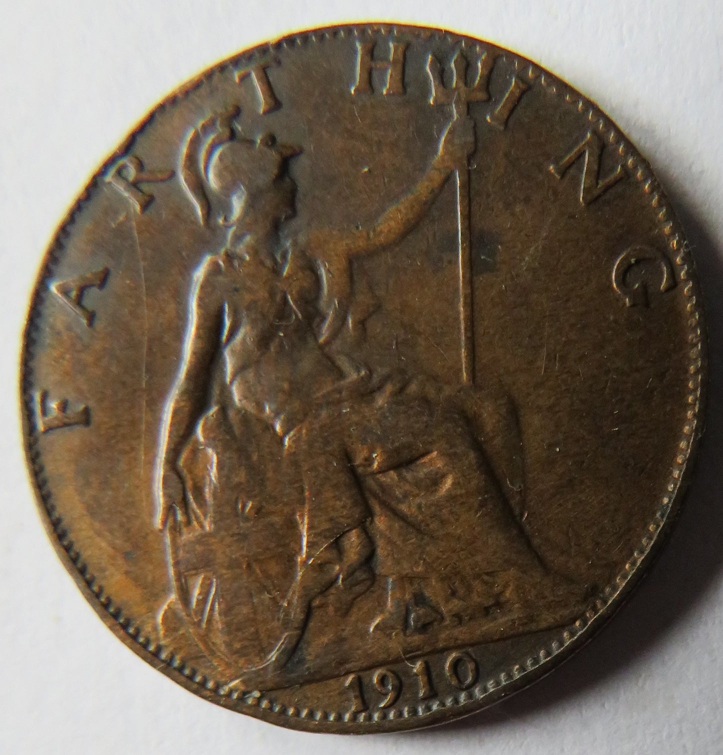 1910 King Edward VII Farthing Coin - Great Britain