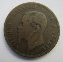 Load image into Gallery viewer, 1862-M Italy 10 Centesimi Coin

