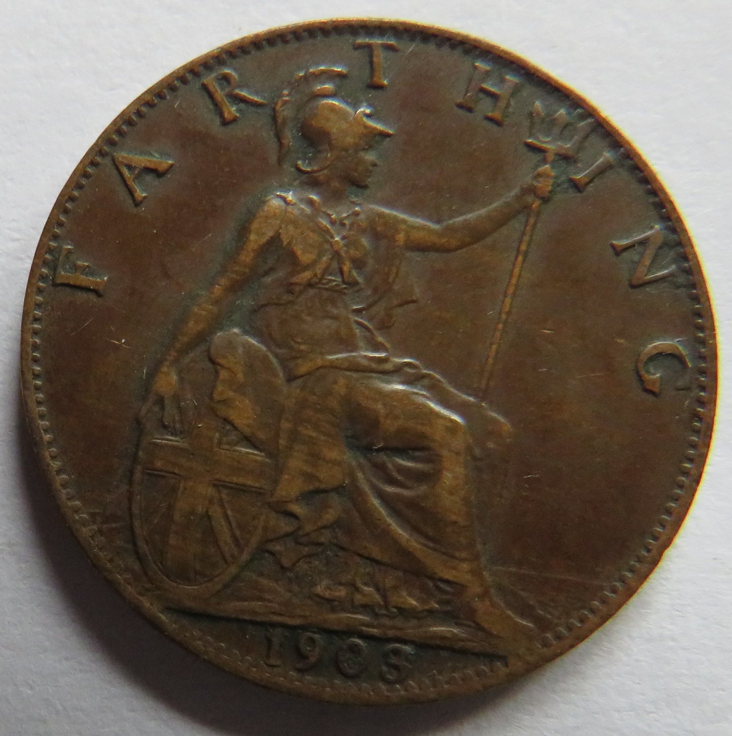 1903 King Edward VII Farthing Coin - Great Britain