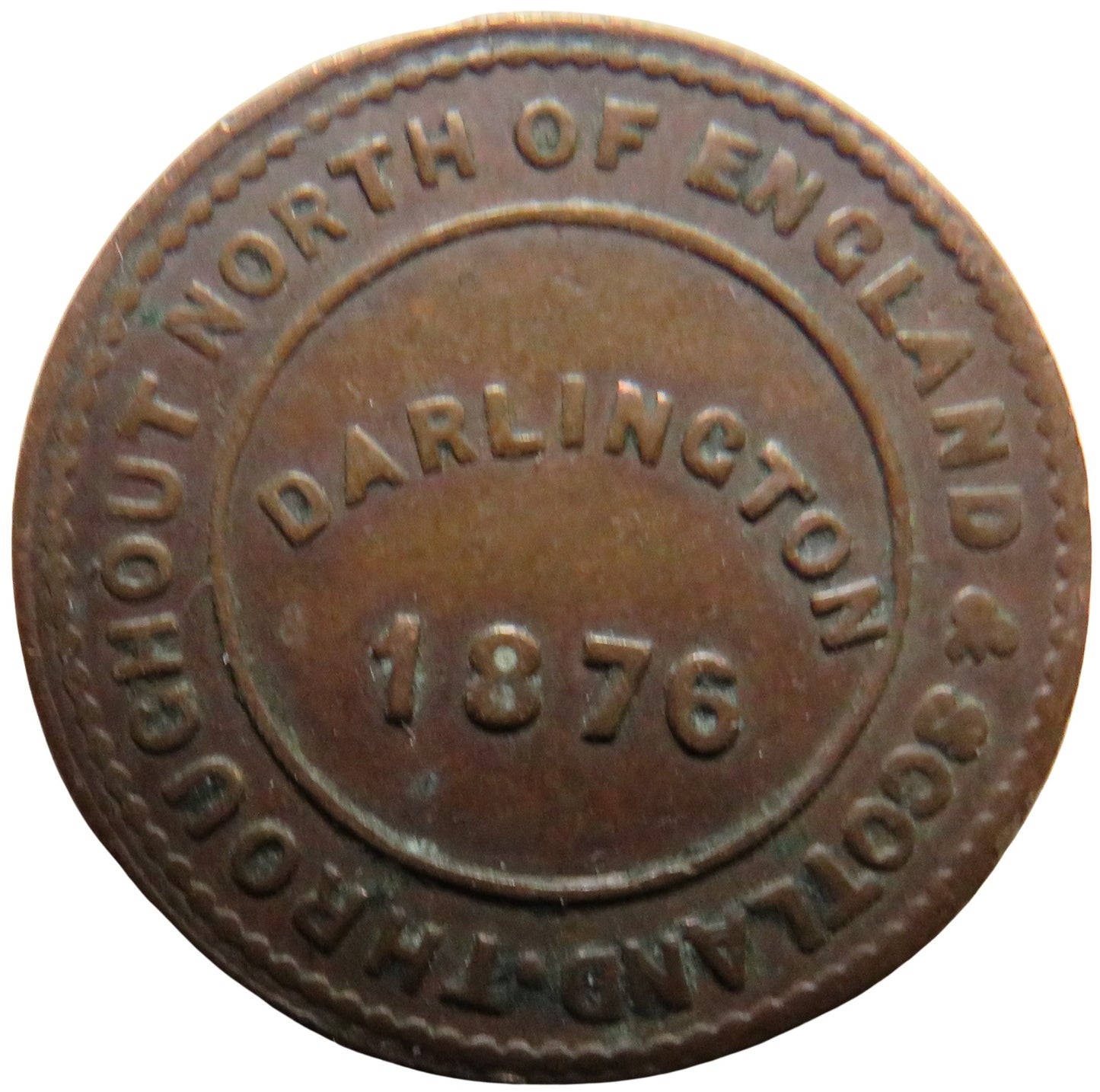 1876 The London & Newcastle Tea Company Darlington Token