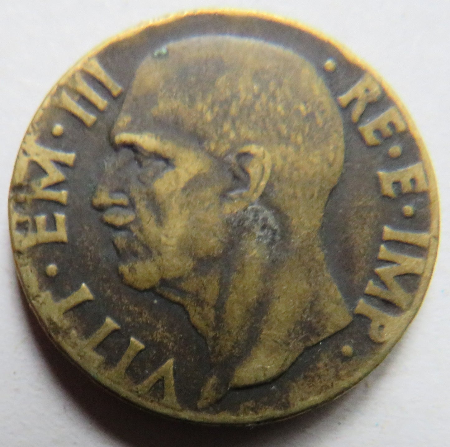 1942 Italy 10 Centesimi Coin