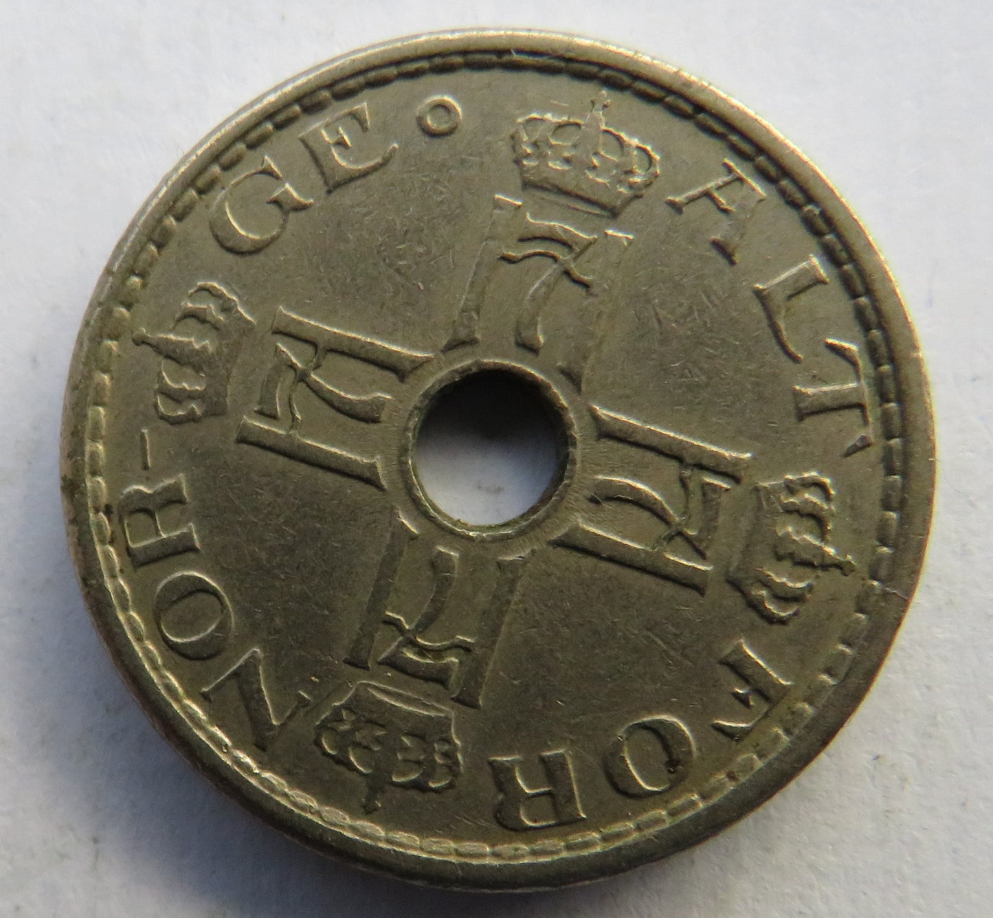 1948 Norway 50 Ore Coin