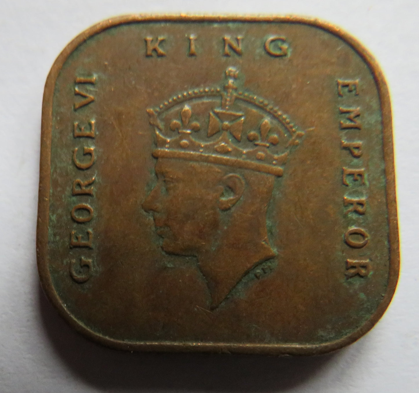 1945 King George VI Commissioners of Currency Malaya One Cent Coin