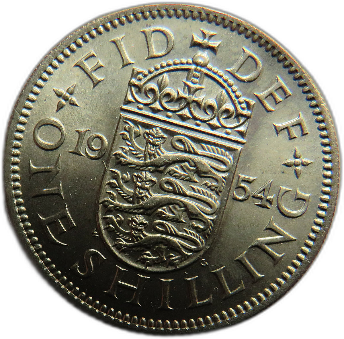 1954 Queen Elizabeth II (English) Shilling Coin In High Grade - Great Britain