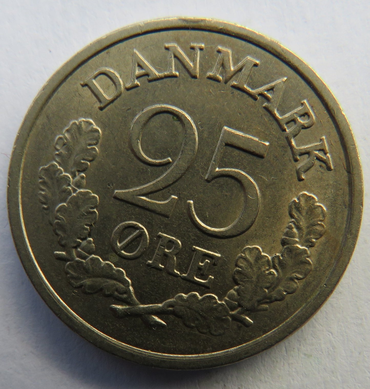 1961 Denmark 25 Ore Coin
