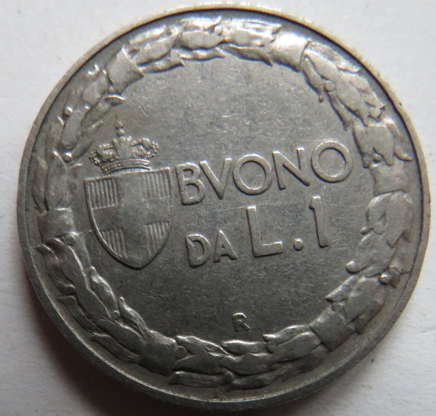 1922 Italy One Lira Coin