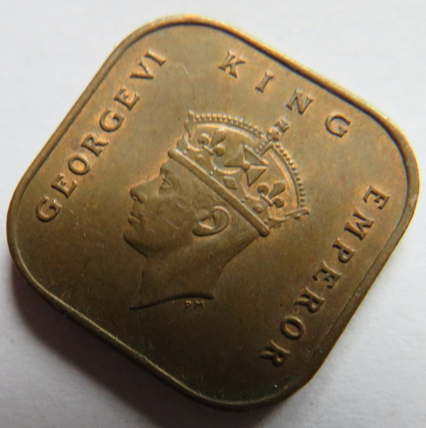 1945 King George VI Commissioners of Currency Malaya One Cent Coin