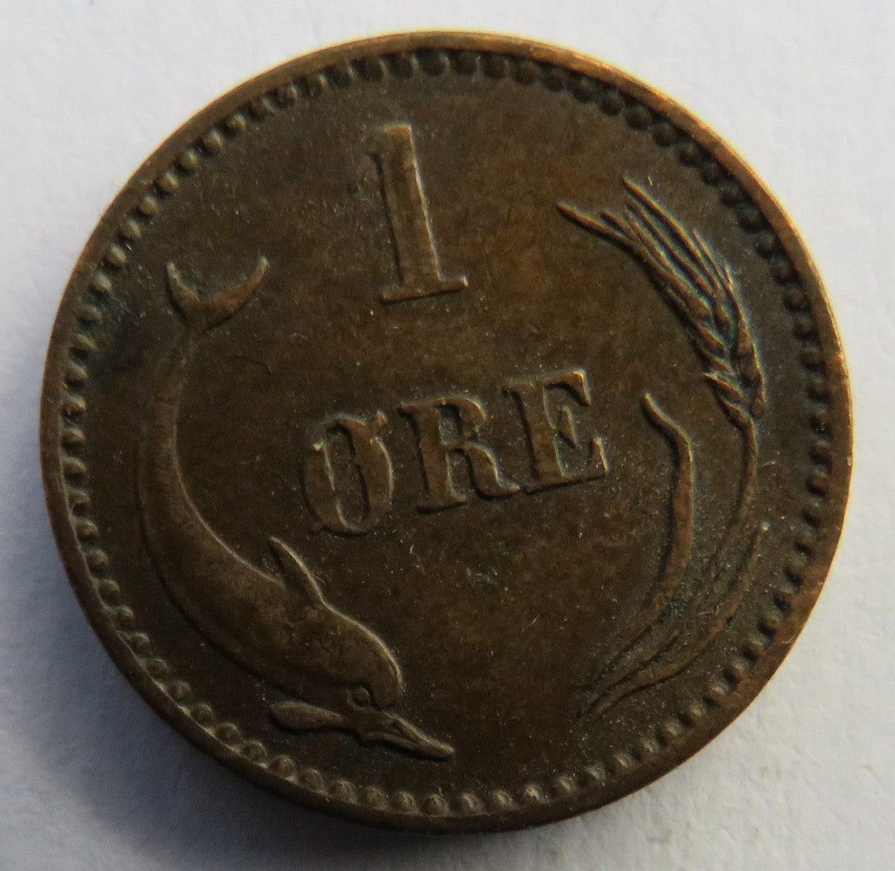 1904 Denmark One Ore Coin