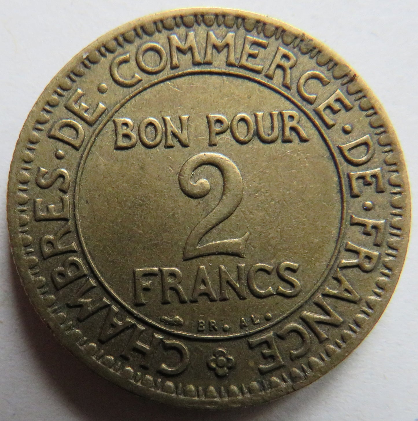 1923 France 2 Francs Coin