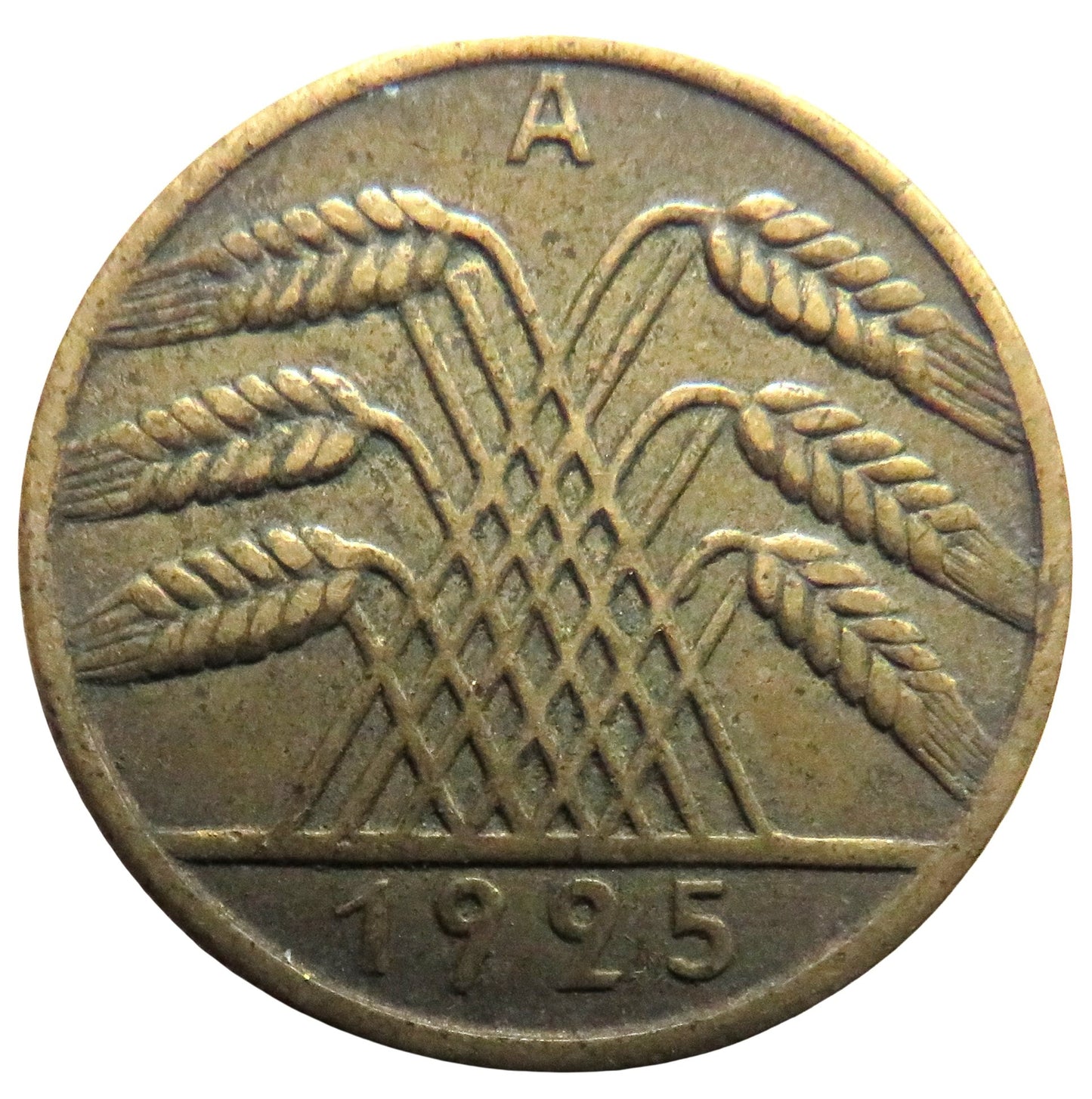 1925-A Germany - Weimar Republic 10 Reichspfennig Coin