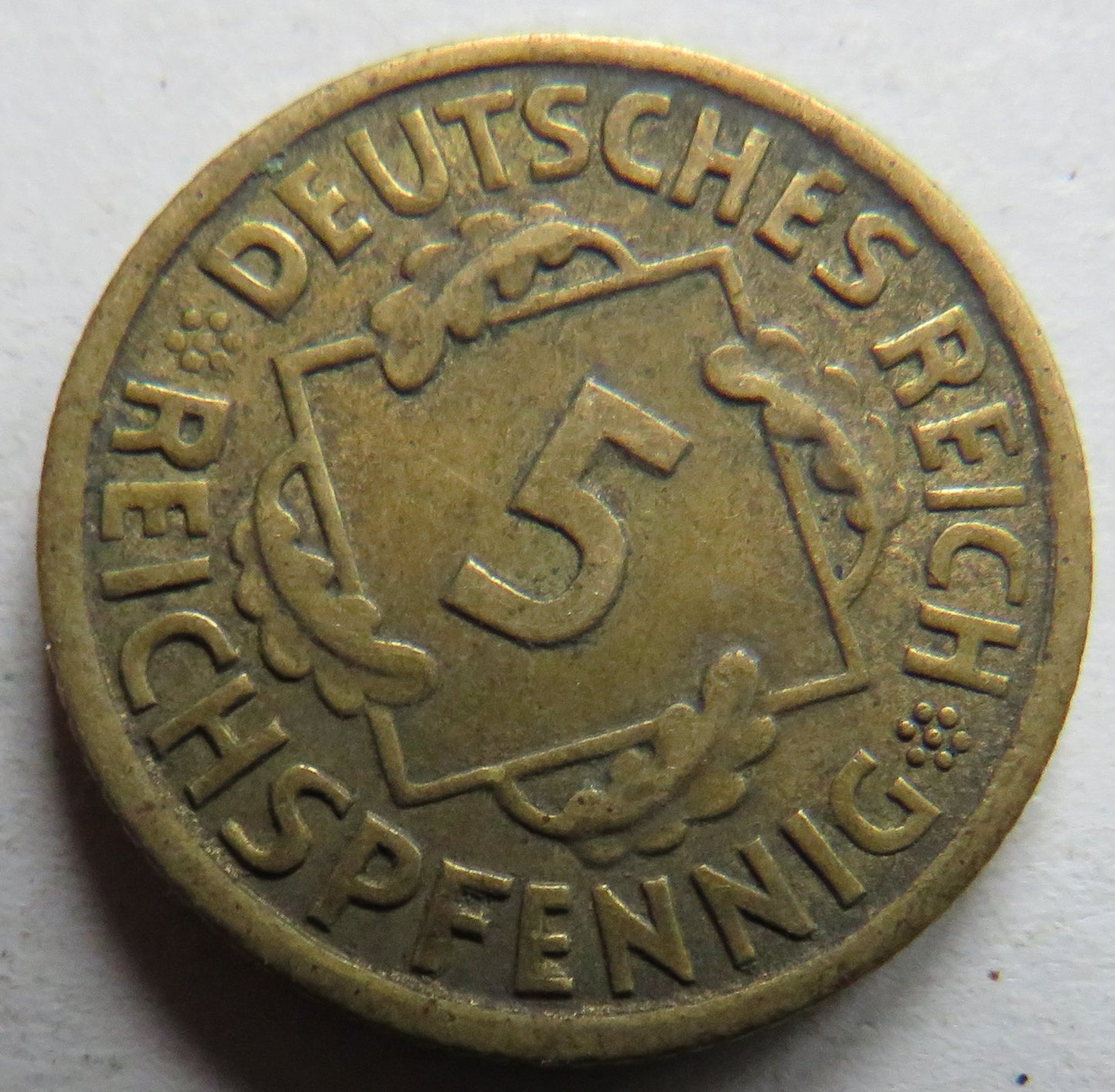 1926-A Germany - Weimar Republic 5 Reichspfennig Coin