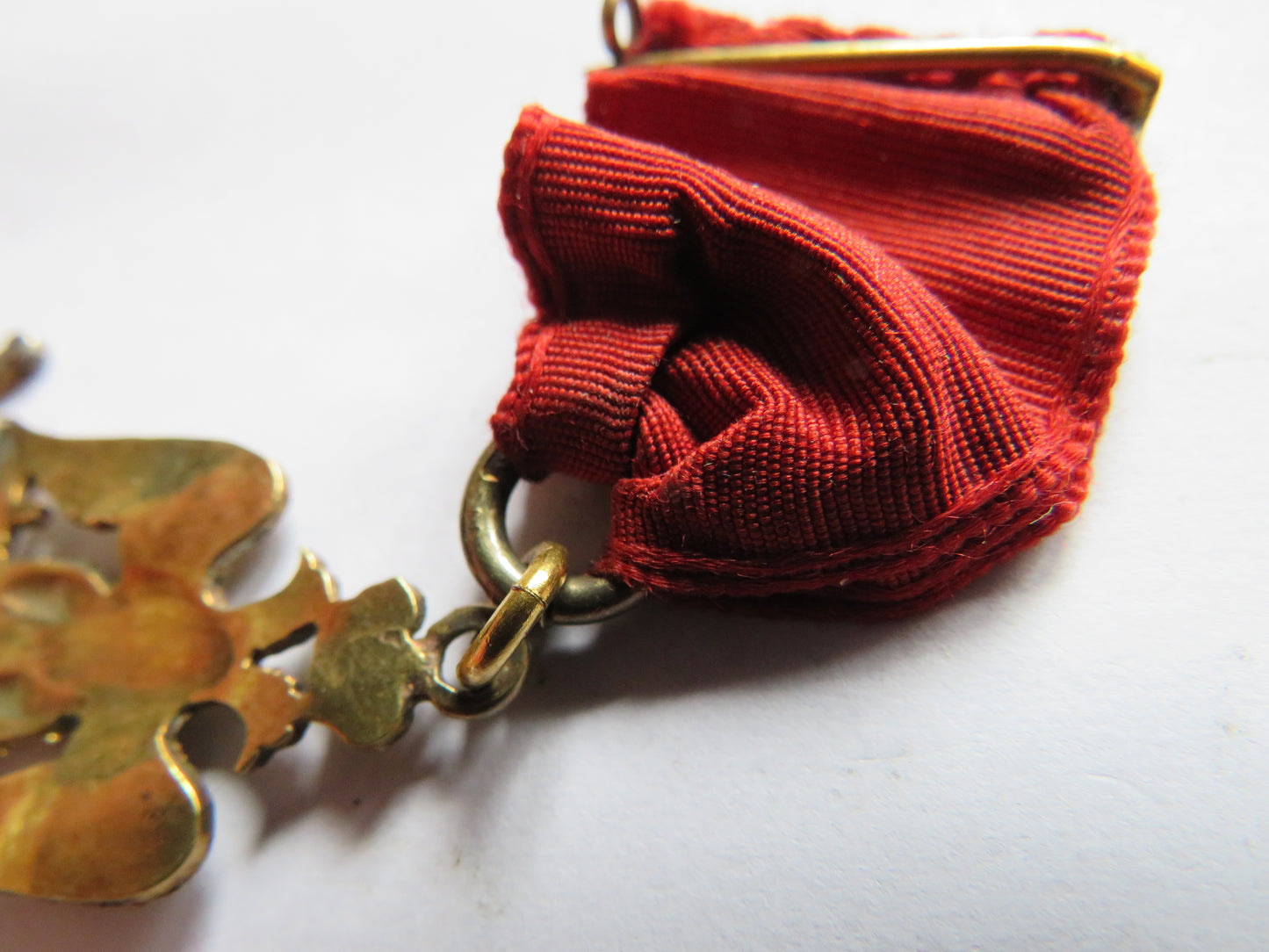 Antique Masonic Silver, Gold & Enamelled Jewel 33rd Degree Scottish Rite