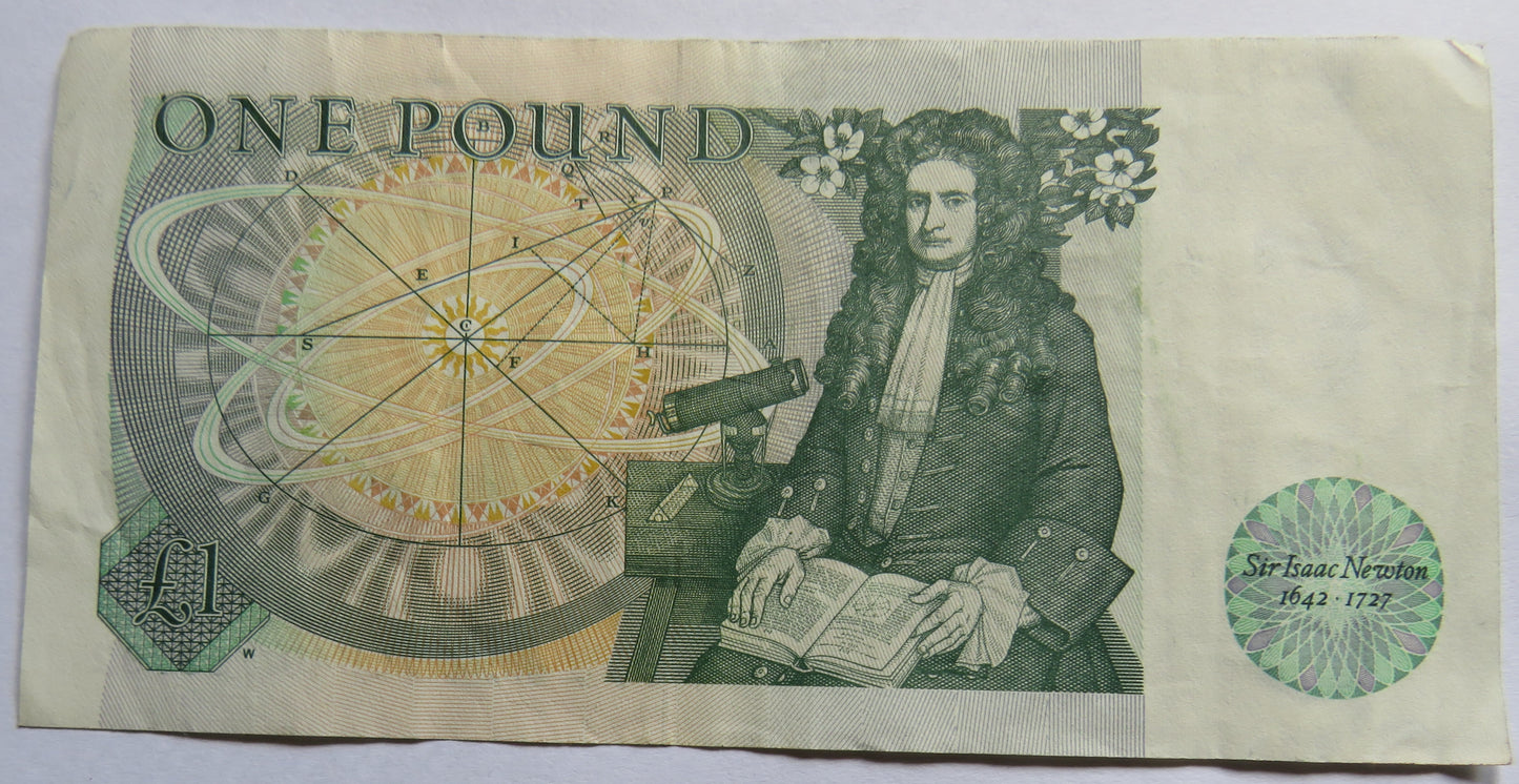 Bank of England £1 One Pound Banknote DH.F. Somerset