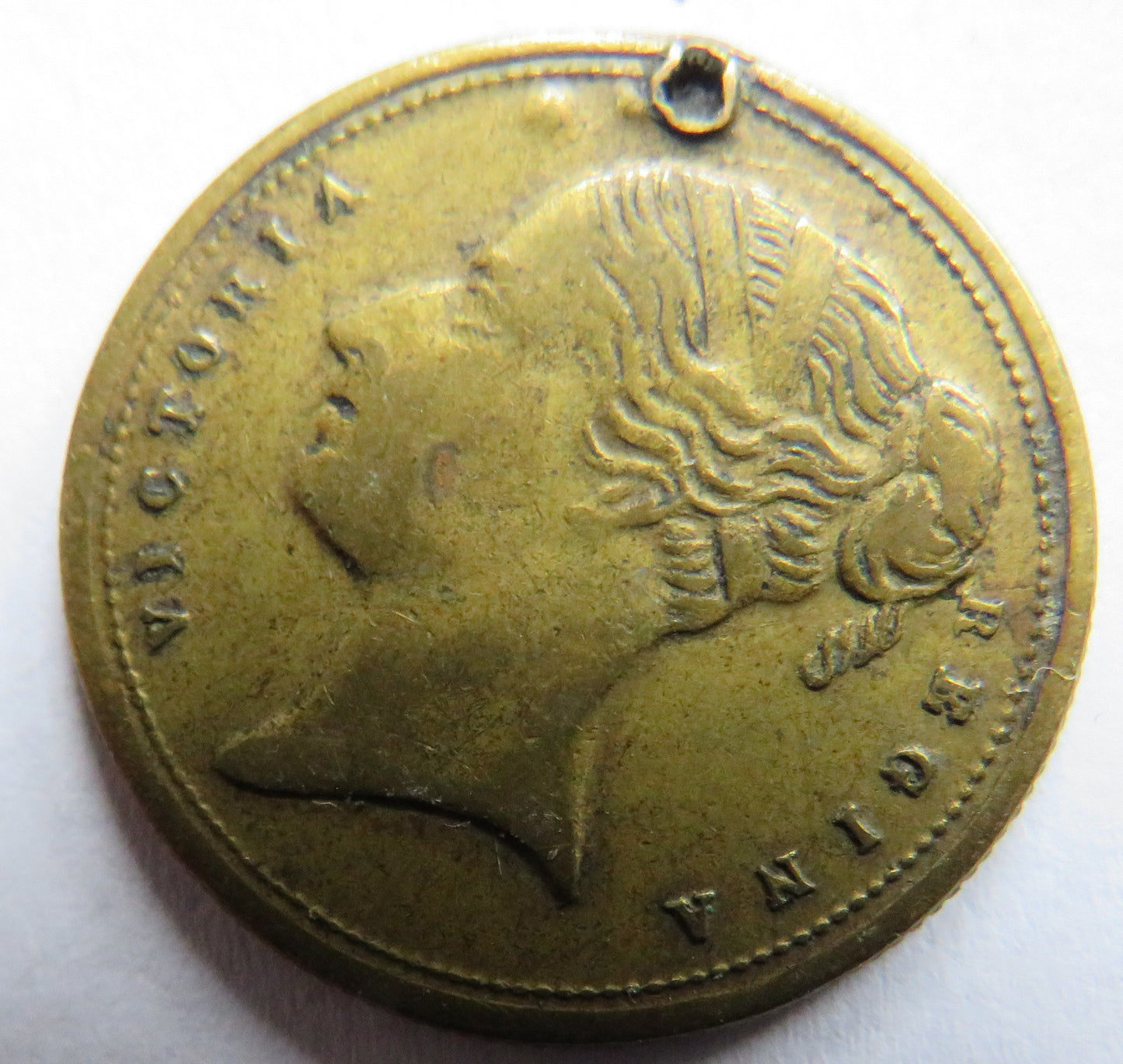1837 Queen Victoria " To Hanover" Cumberland Jack Token