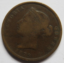Load image into Gallery viewer, 1879 Queen Victoria Cyprus One Piastre Coin
