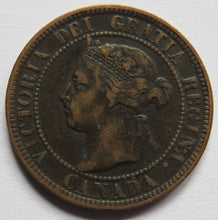 Load image into Gallery viewer, 1897 Queen Victoria Canada One Cent Coin

