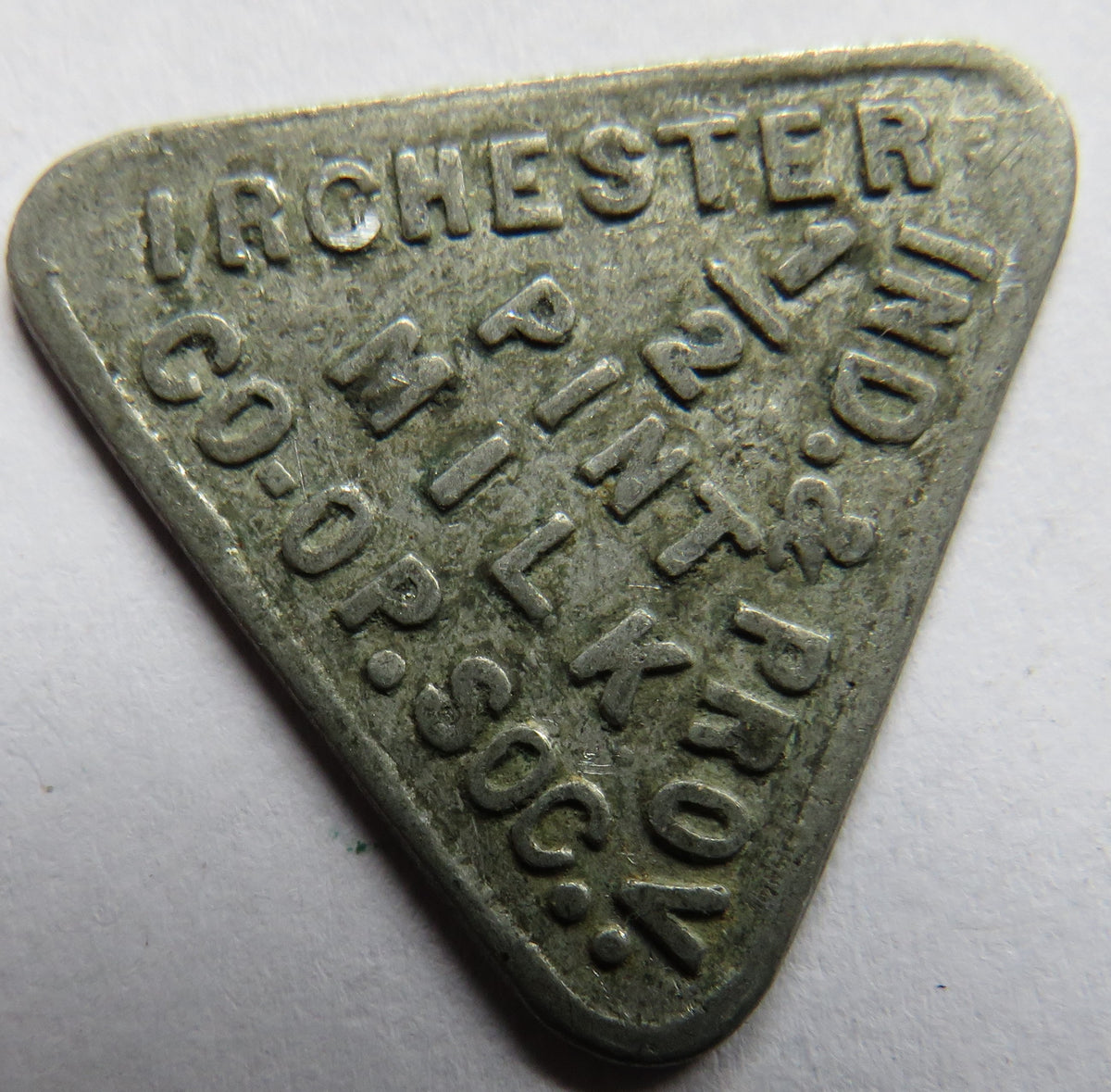 Irchester CO-OP Society 1/2 Pint Milk Token