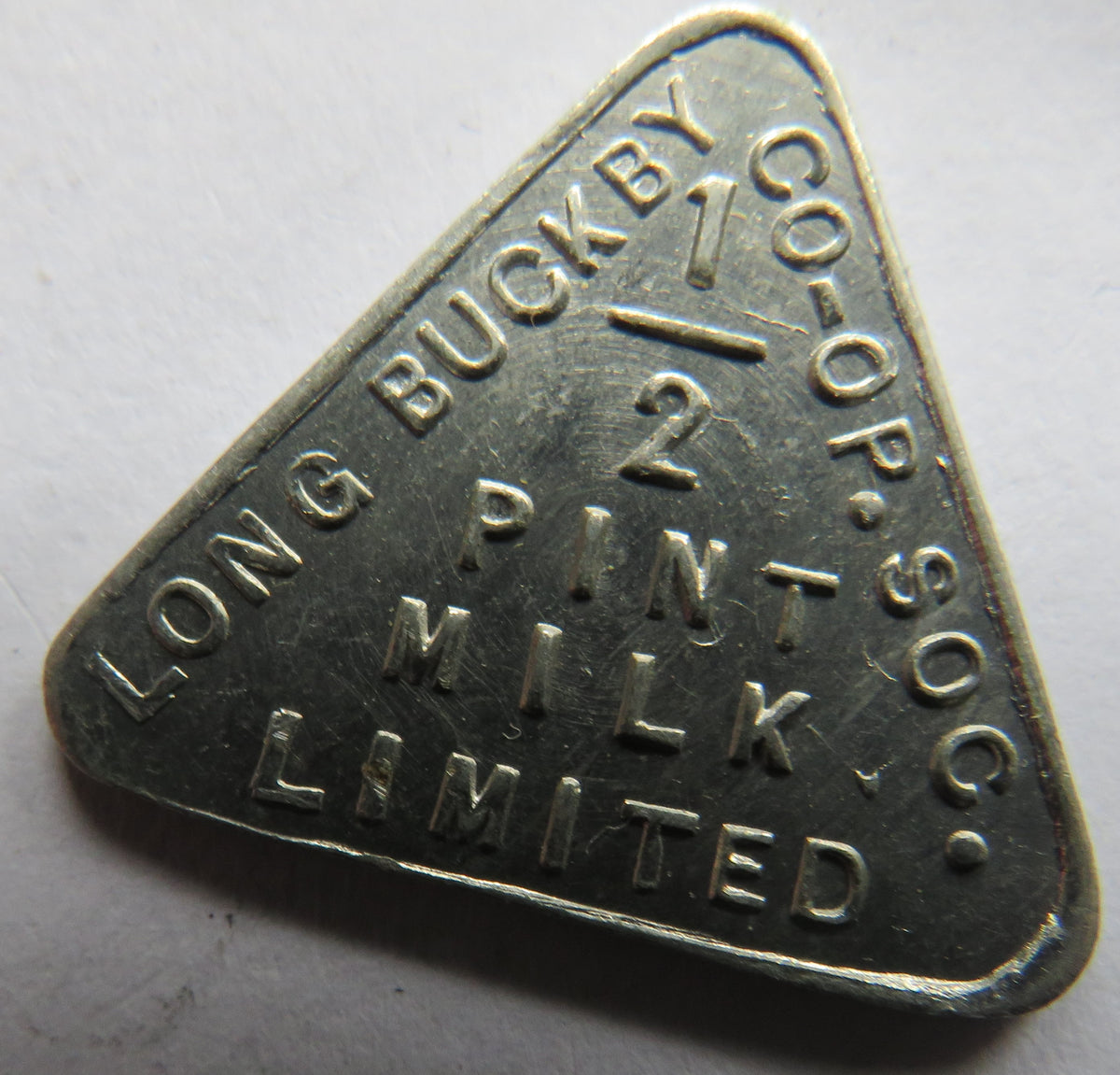 Long Buckby CO-OP Society 1/2 Pint Milk Token