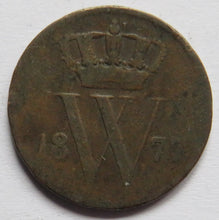 Load image into Gallery viewer, 1877 Netherlands One Cent Coin
